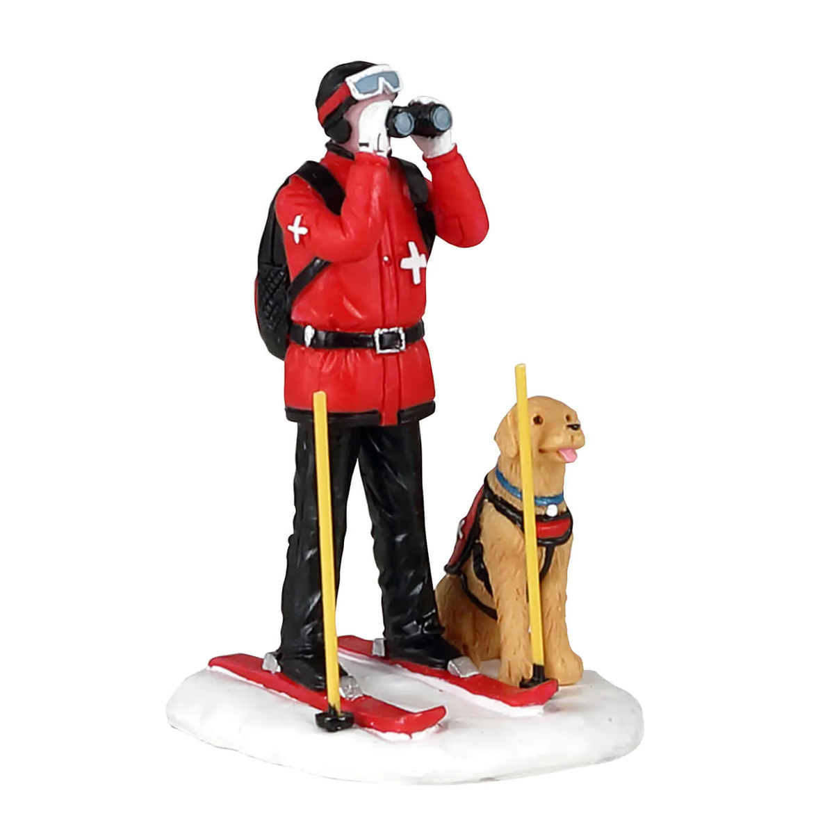 Lemax - Ski Patrol with Dog Figurine