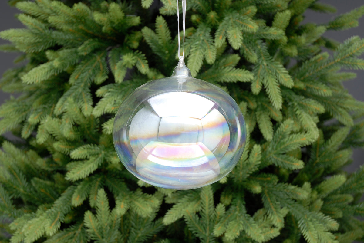 Iridescent Glass Bubble Bauble - 15cm