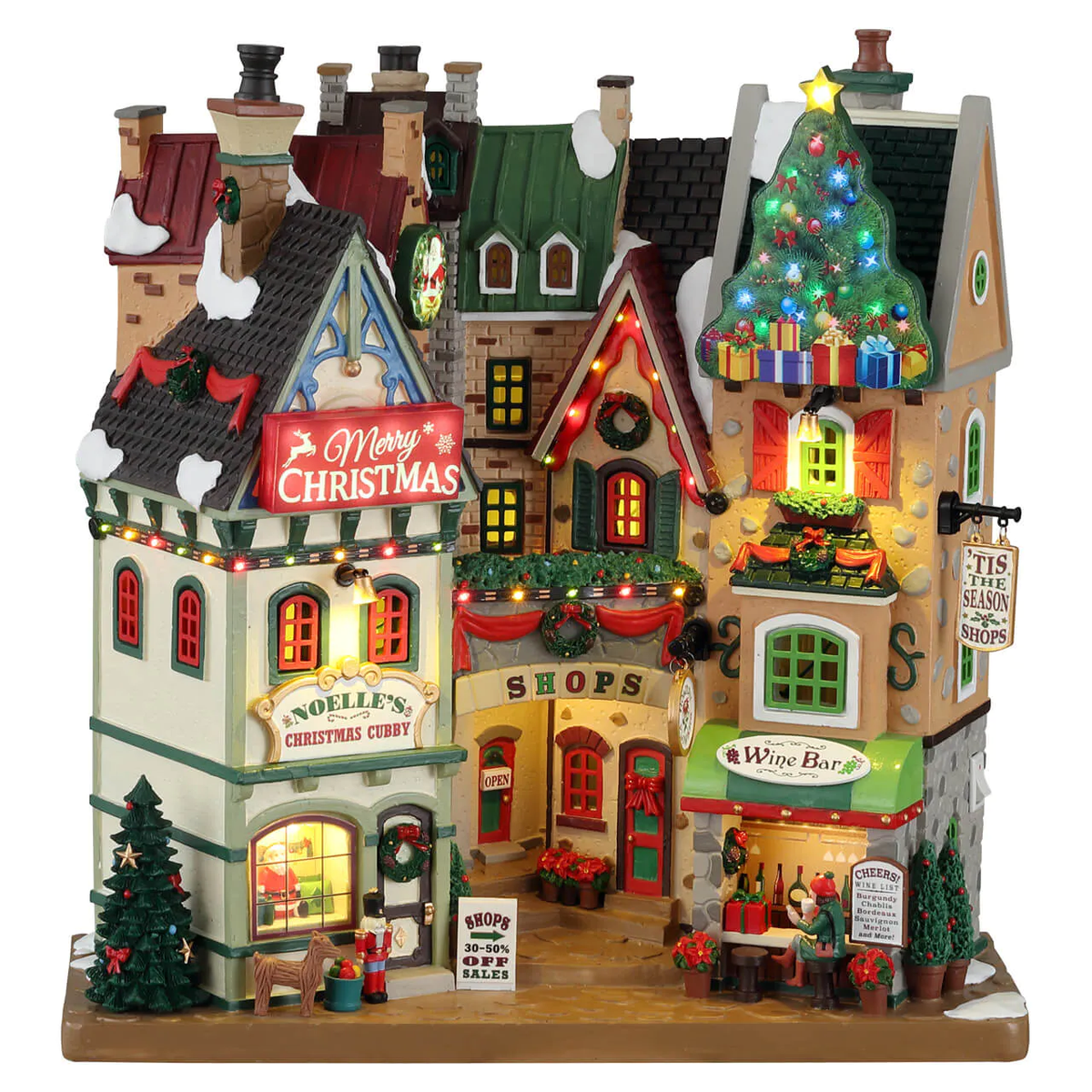 Lemax - Tis The Season Shops Christmas Village Scene