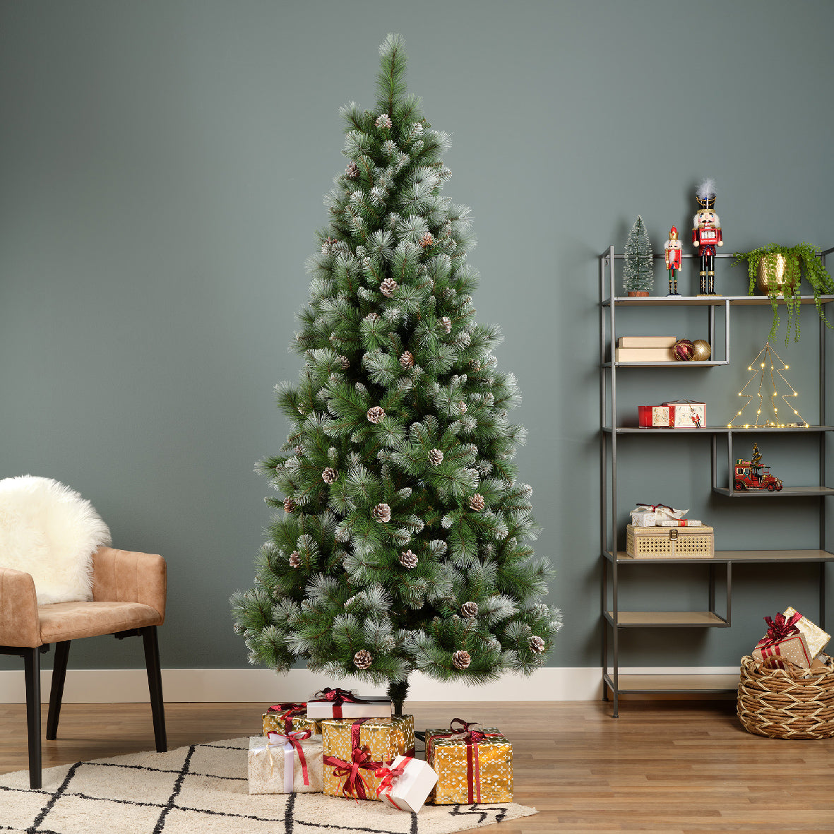Everlands Frosted Norwich Pine Christmas Tree