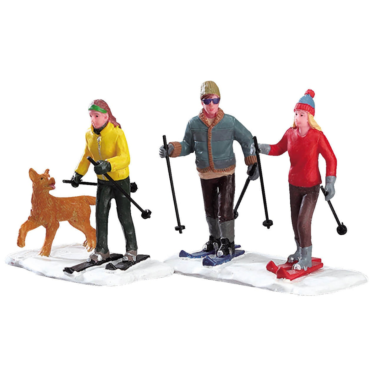 Lemax Cross Country Skiing Friends- Set of 4