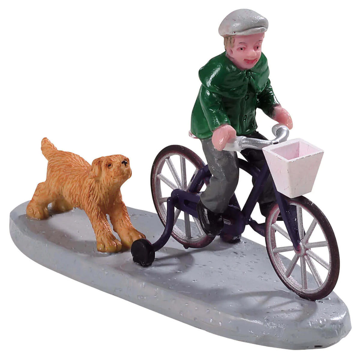 Lemax Biking Fun - Little Boy on Bike with Dog