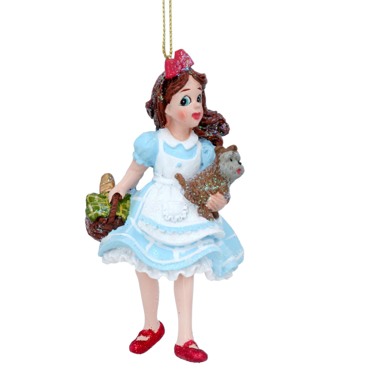 Gisela Graham - Wizard of Oz Themed Dorothy Resin Hanging Christmas Tree Decoration / Bauble