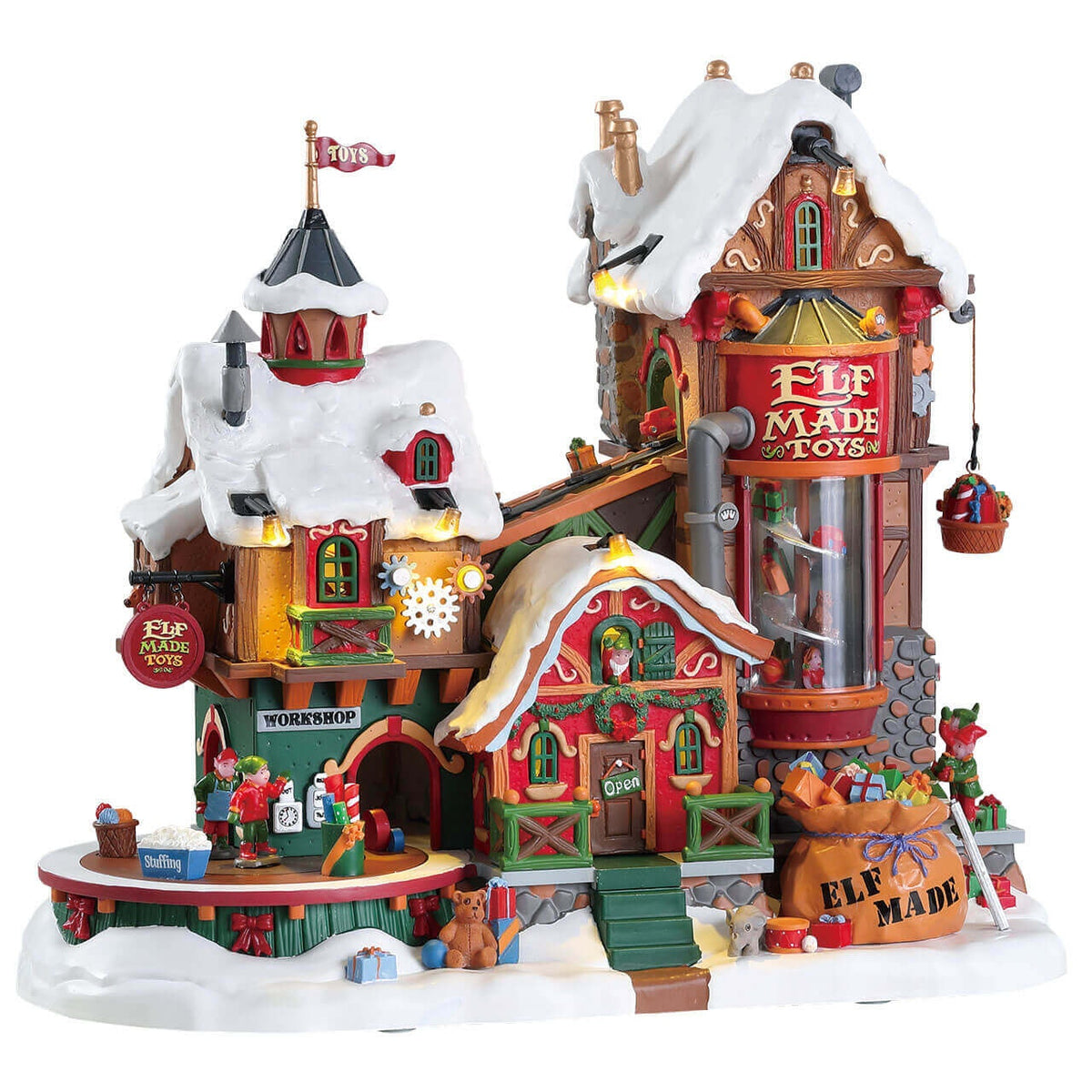 Lemax Elf Made Toy Factory - with Lights, Sound & Motion