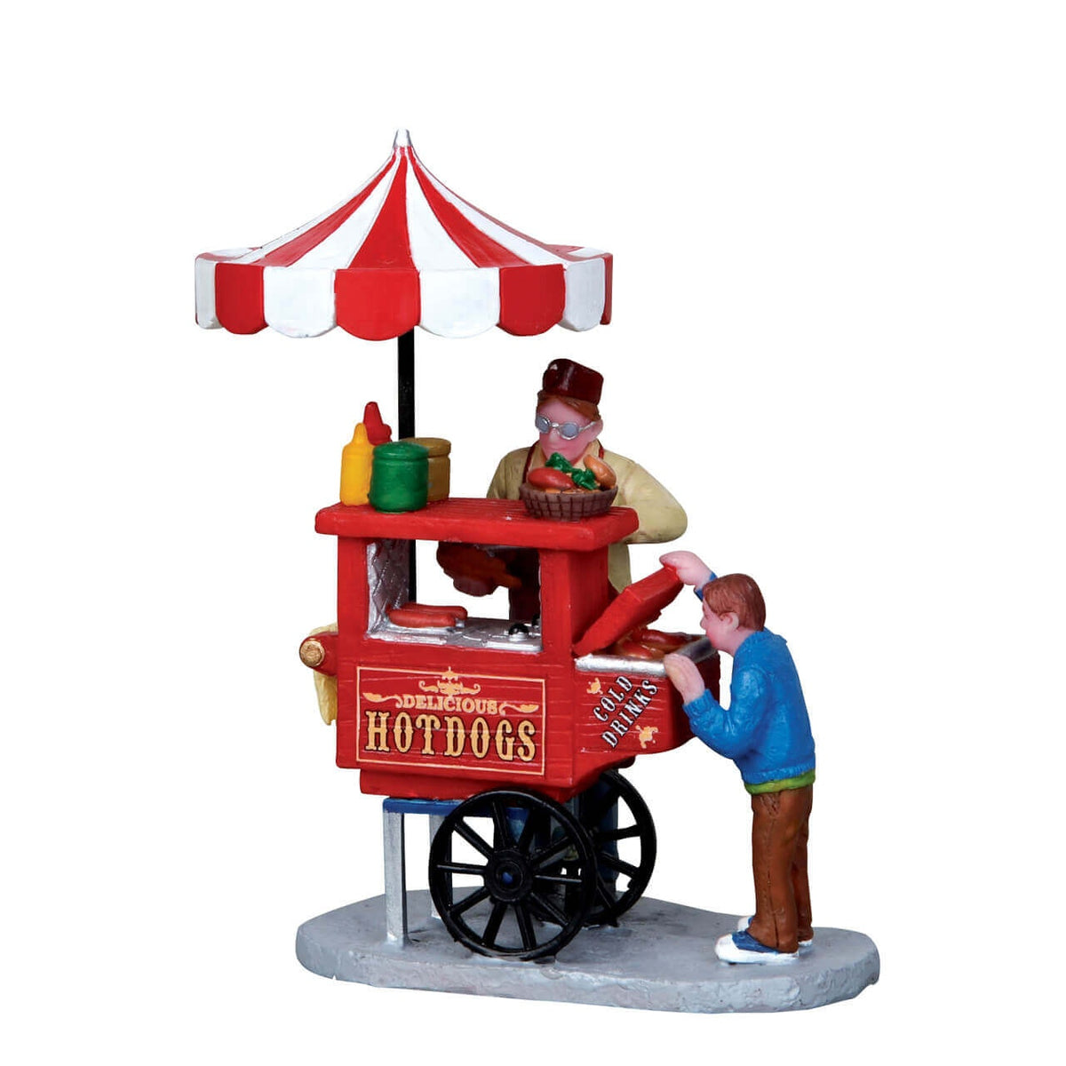 Lemax Hot Dog Cart Figurine