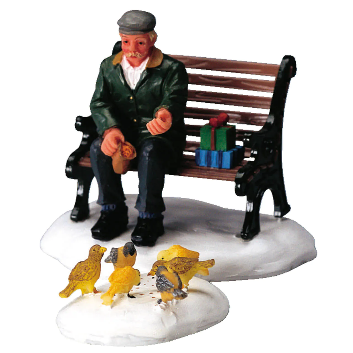 Lemax Feeding Pigeons - Set of 2