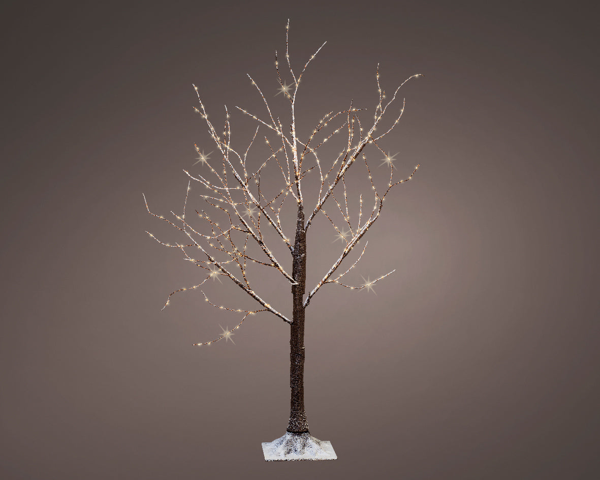 Warm White Micro Bright LED Snowy Artificial Twig Tree