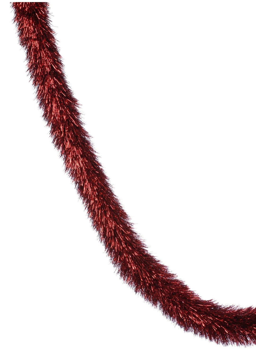 Red Downswept Tinsel - 200cm