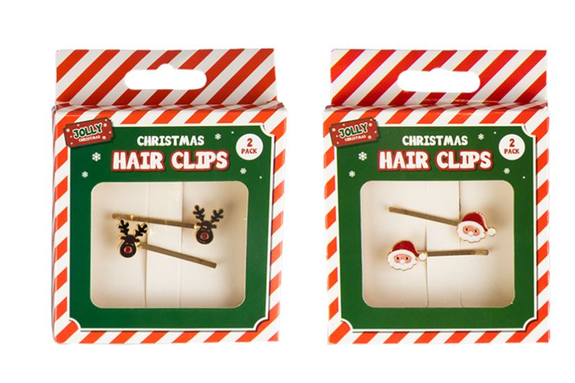 Christmas Hair Clips - Pack of 2