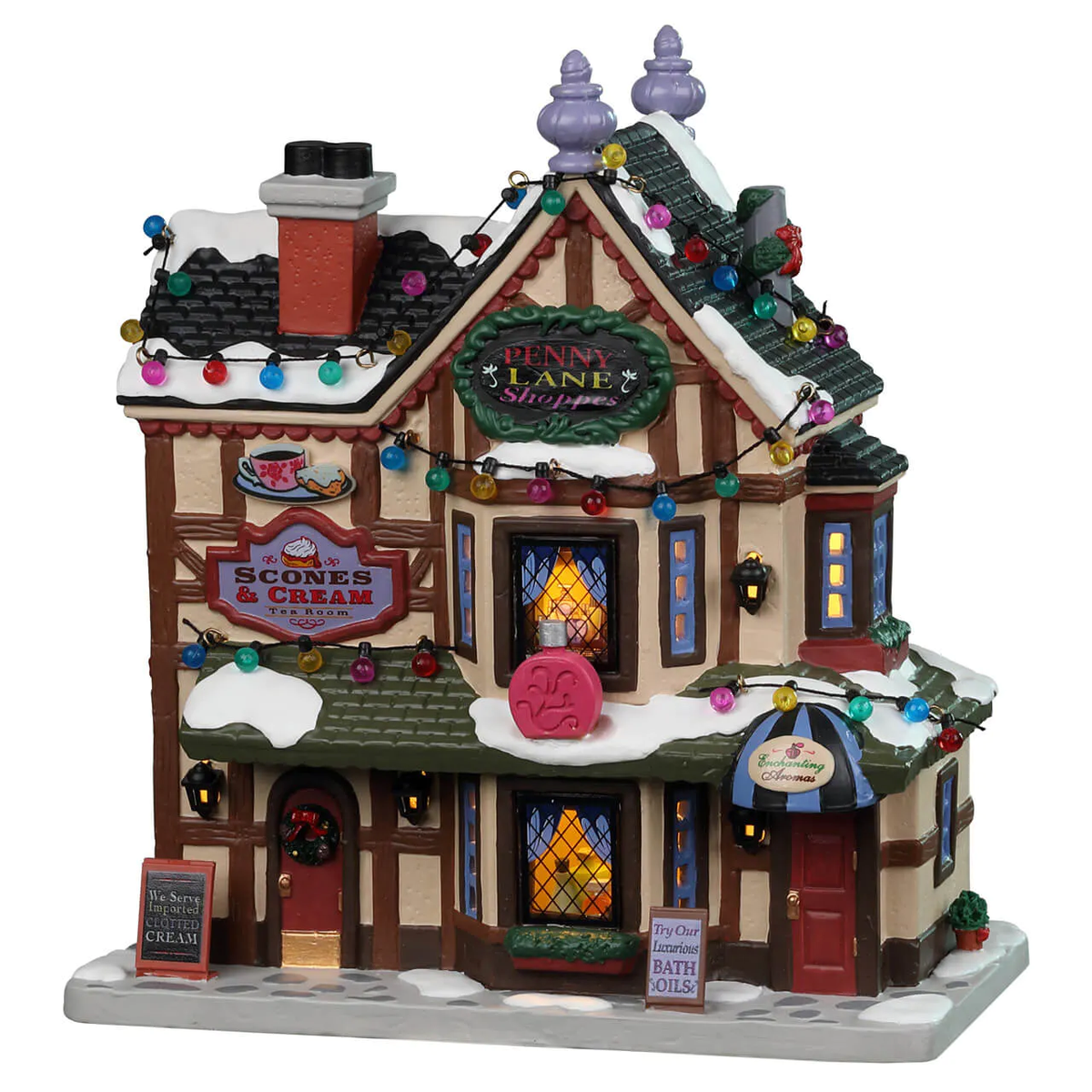 Lemax Penny Lane Shoppes - Christmas Village with LED Lights