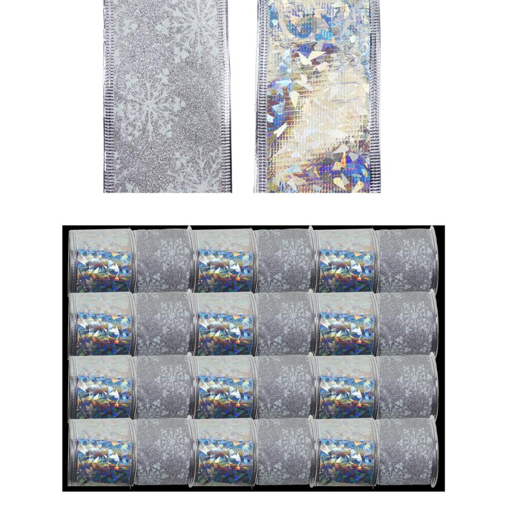 Luxury Wired Laser Frost Ribbon