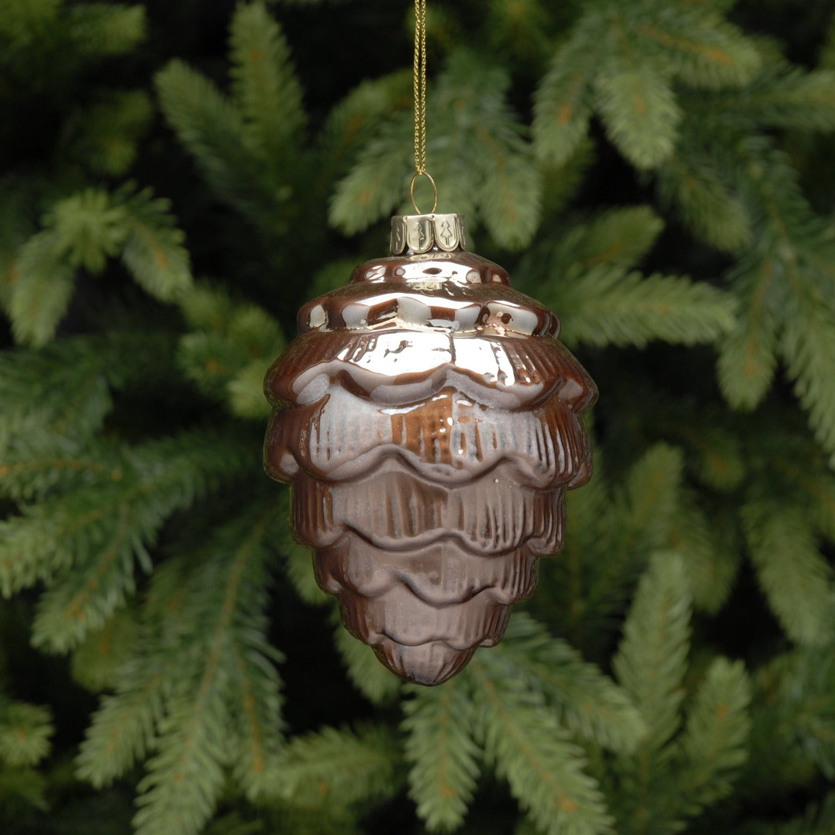 Dark Pearlescent Hanging Glass Decorations