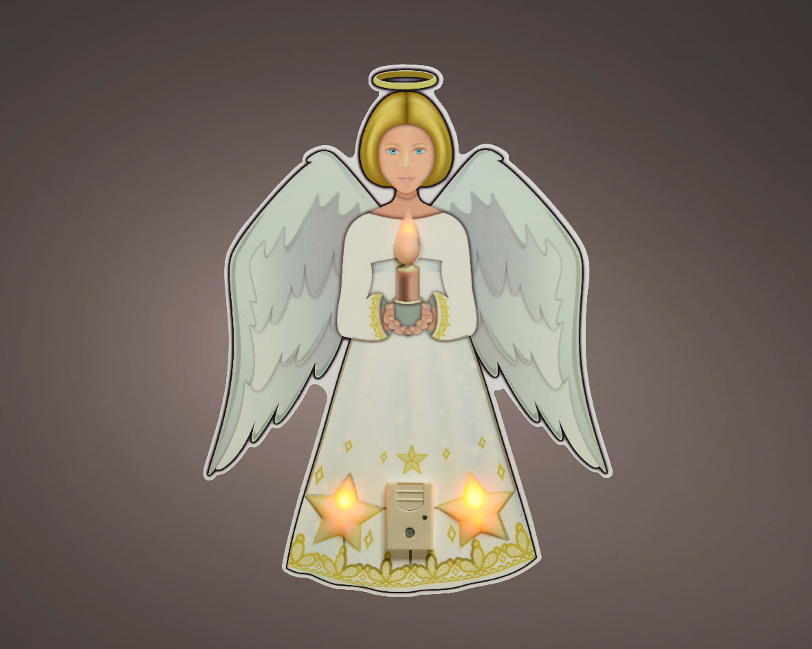 Adorable Light-Up Angel Window Sticker