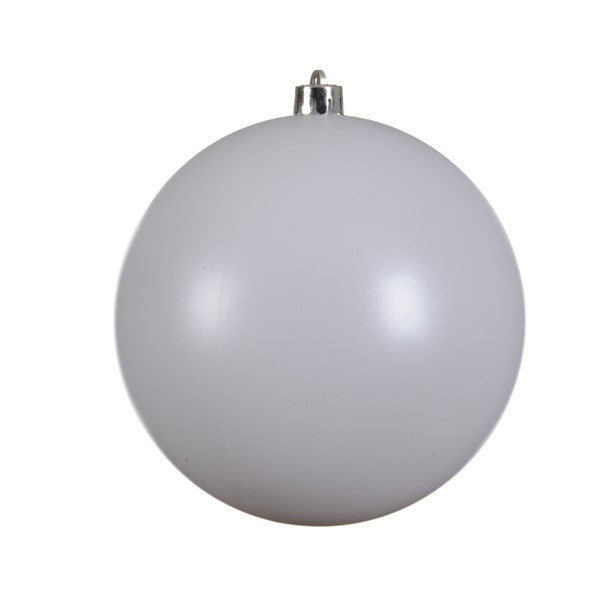 Winter White Large Shatterproof Shiny Bauble - 14cm