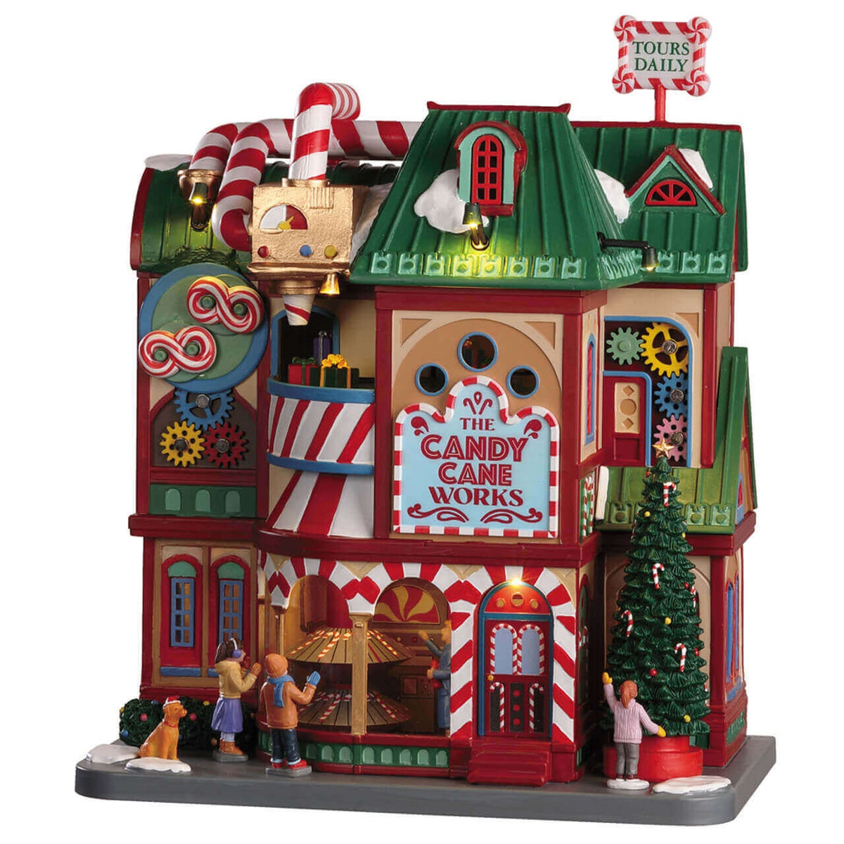 Lemax The Candy Cane Works- with Lights, Sound & Motion