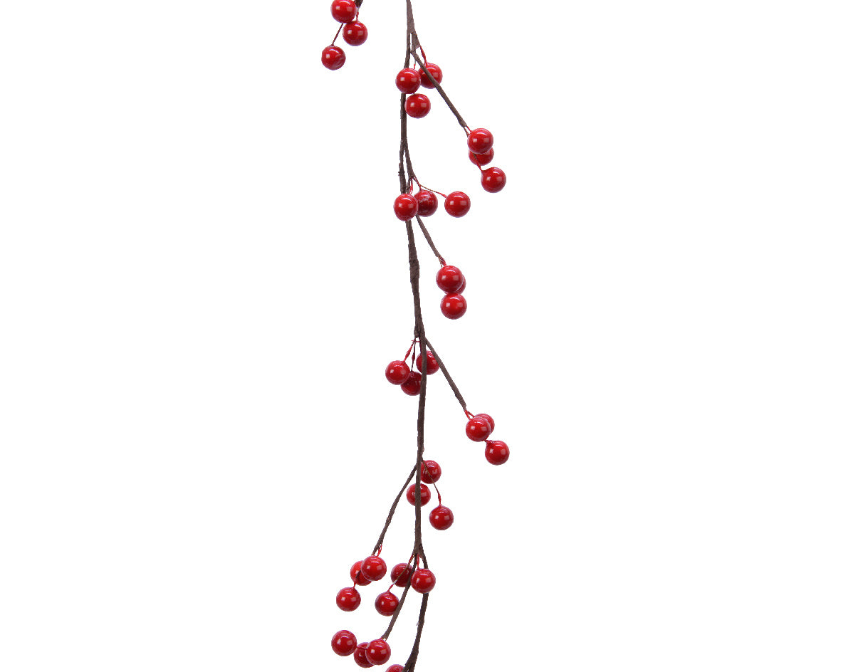 Red Foam Christmas Berry Garland - 130cm