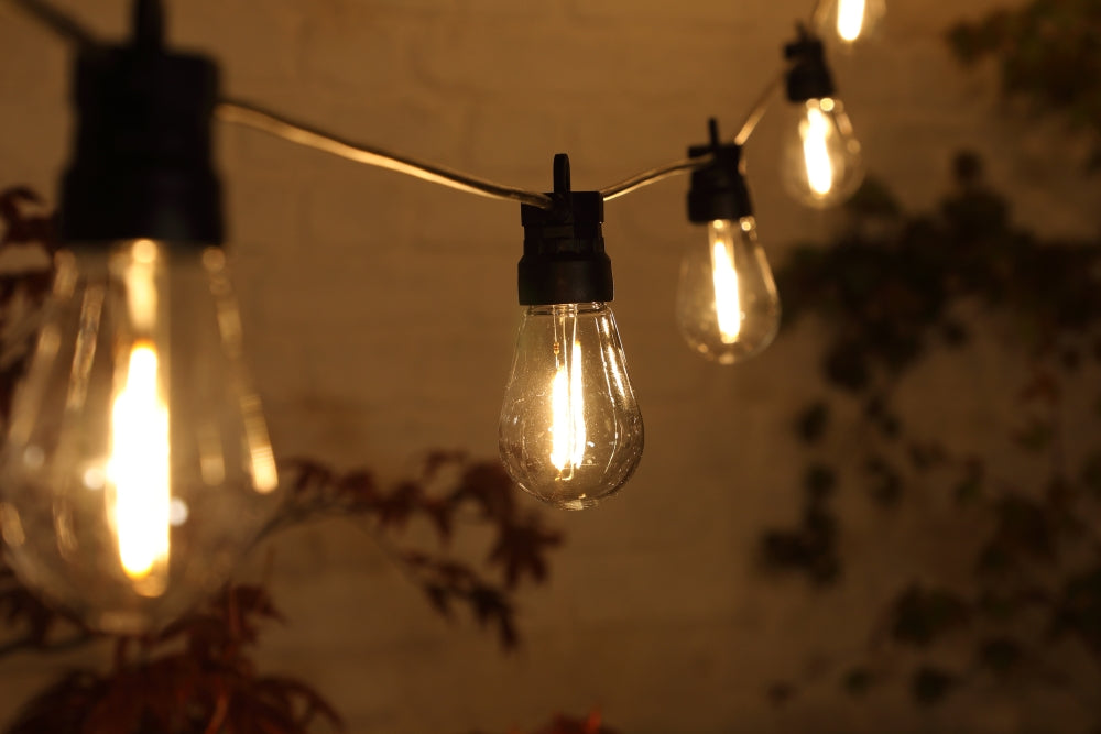 NOMA 20 Edison Filament Style Festoon Connectable Lights Warm White - 7.6m