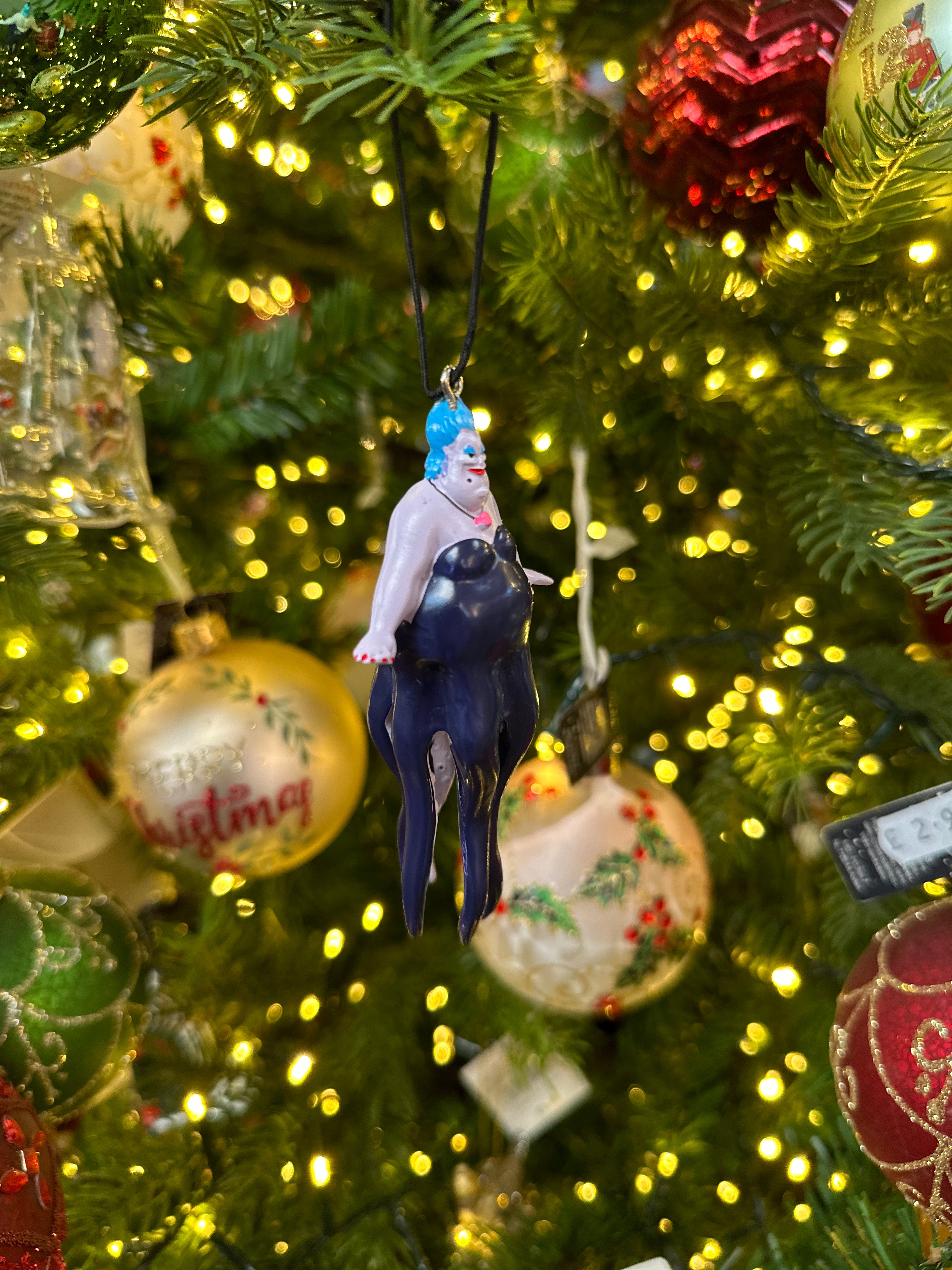 Disney Villain's 3D Resin Ursula Christmas Bauble Decoration