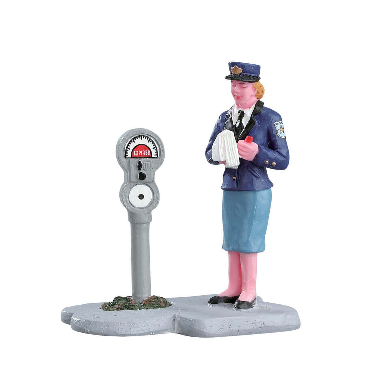 Lemax Meter Maid- Parking Meter Figurine