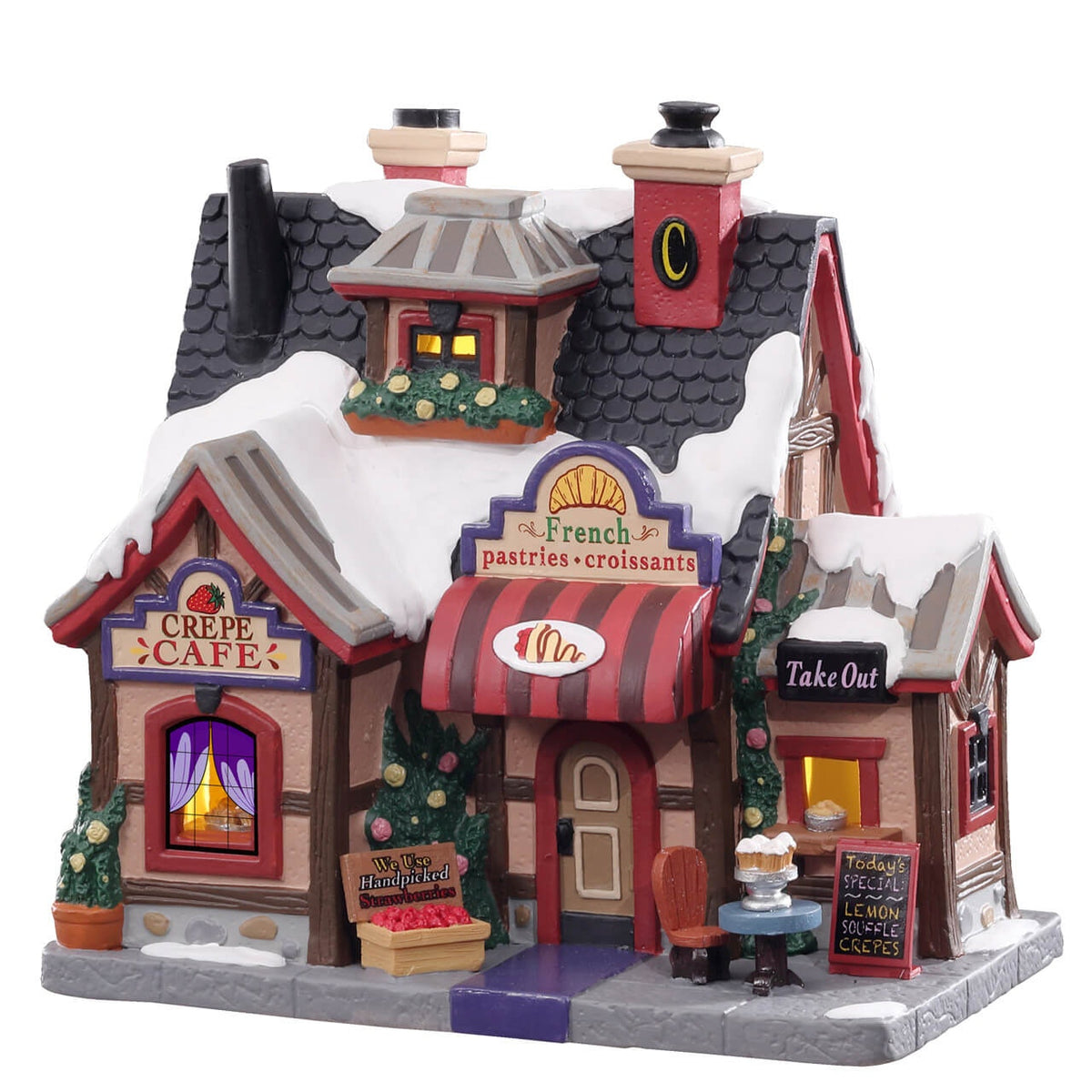 Lemax Crepe Café- with LED Lights