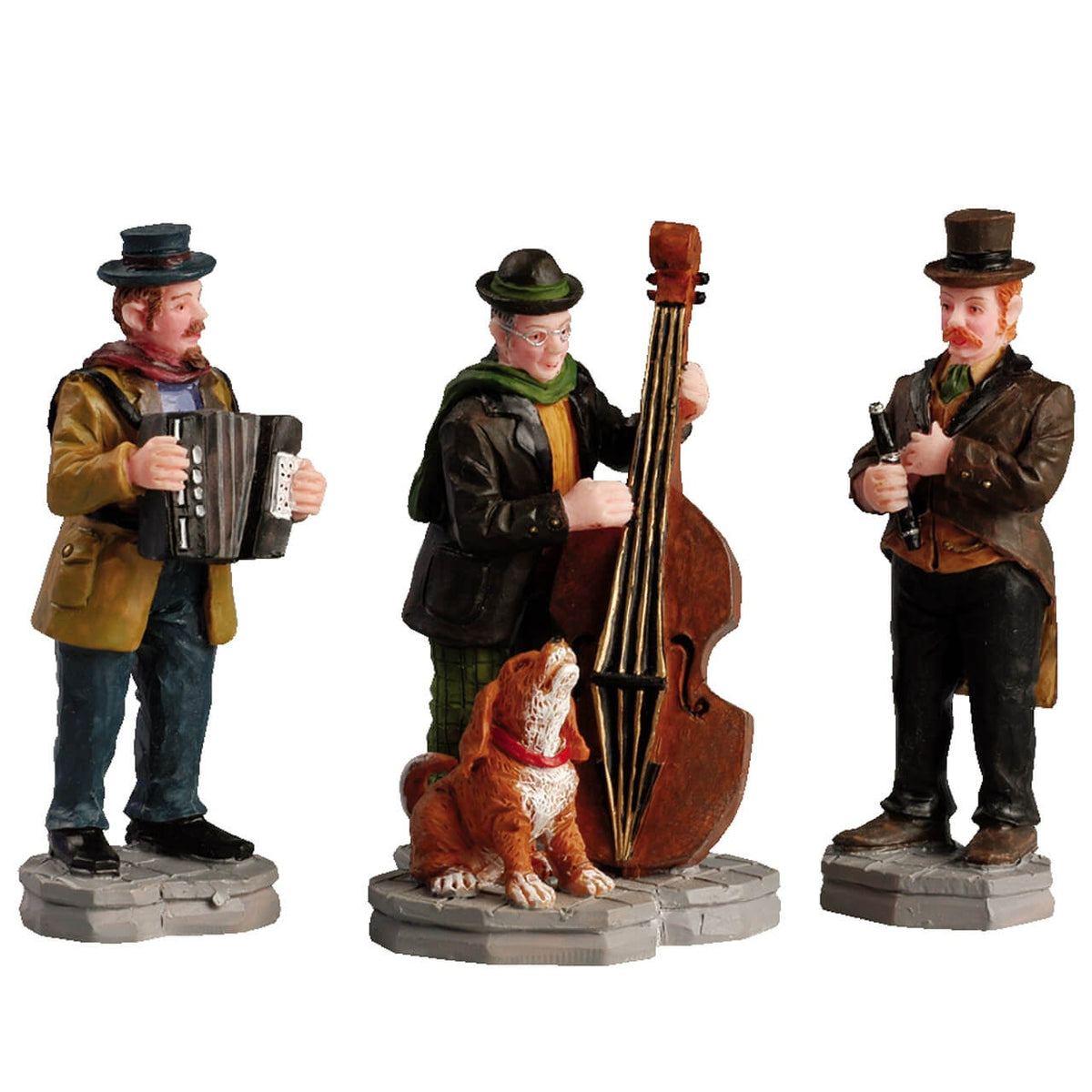 Lemax The Streetside Trio- Christmas Figurine Set of 3