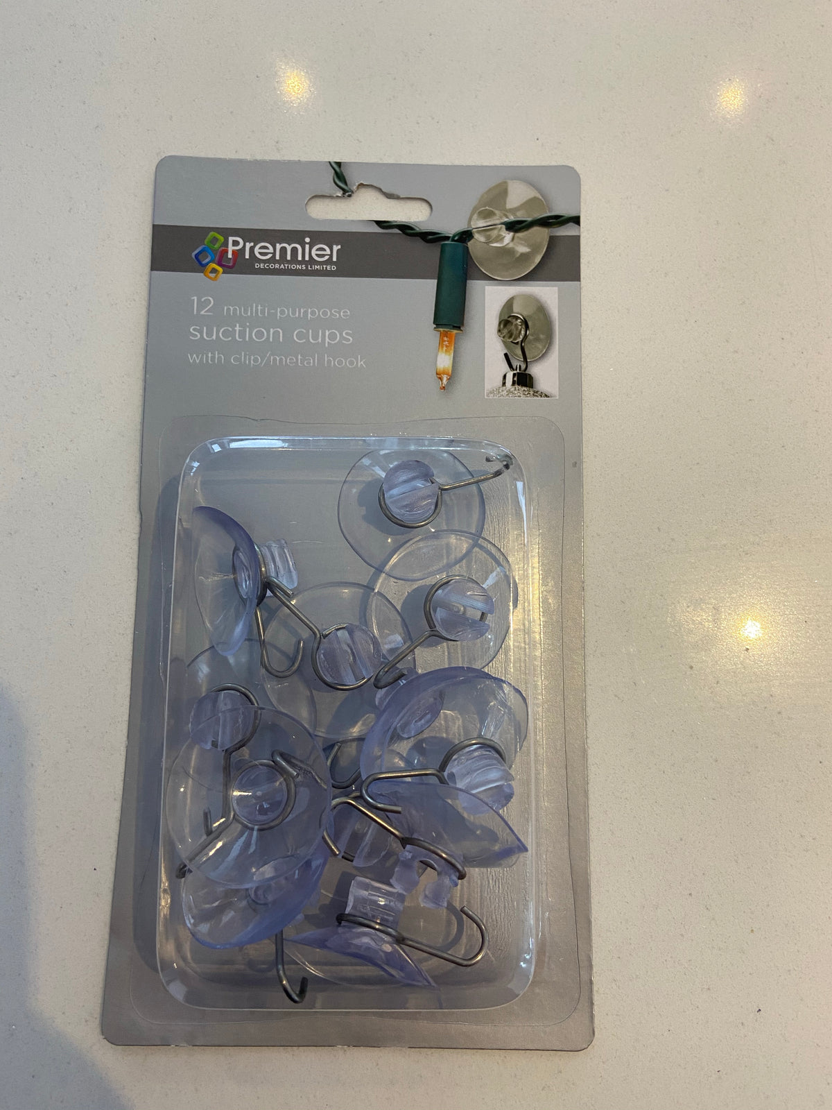 Suction Cups with Metal Hooks