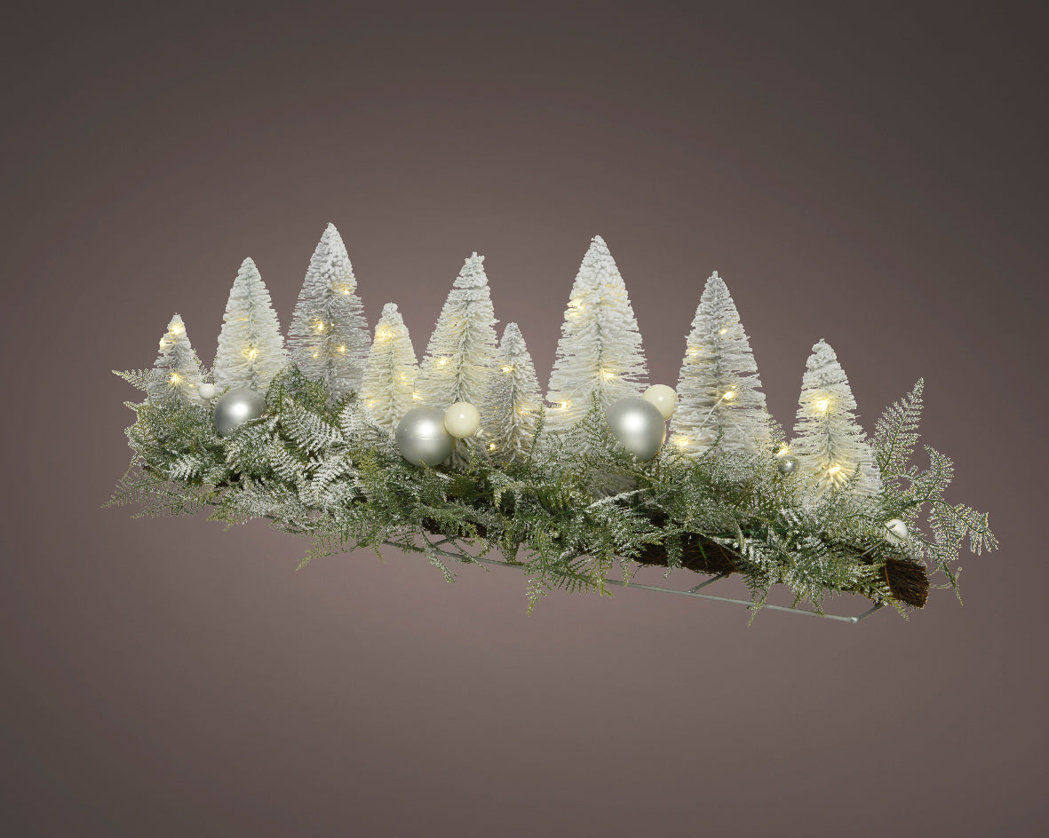 Micro LED Light Up Table Piece with Artificial Trees - 90cm