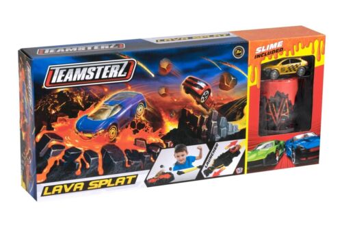 Teamsterz - Lava Splat Track Set including Toy Car & Slime Play Set