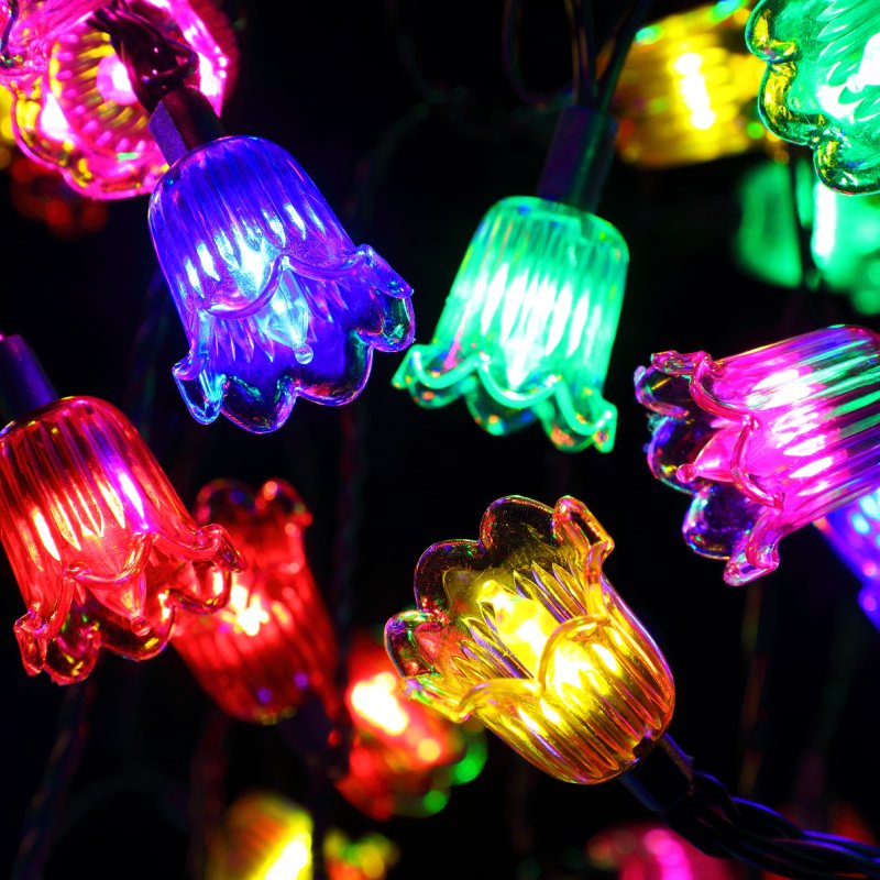 NOMA Classic Canterbury Belles Multi Coloured Low Voltage LED Lights - Set of 100