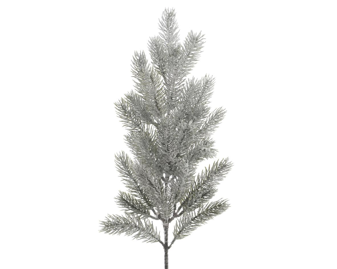 Festive Spray Branch with Snow Finish