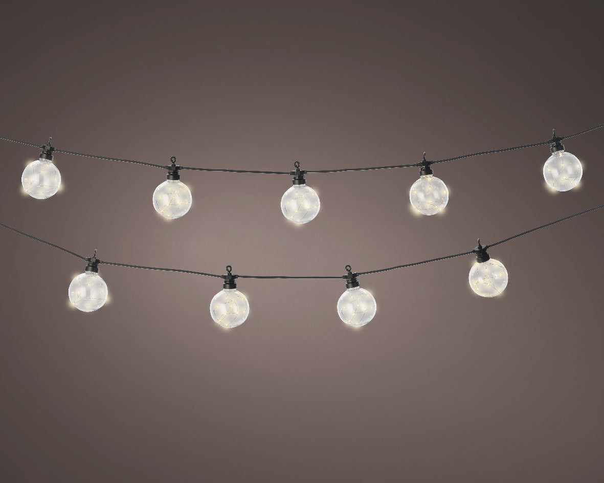 Warm White Firefly Micro Bulb Effect LED Party Lights - 10 Bulbs