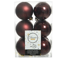 Redwood Shatterproof Shiny and Matt Baubles - Box of 12