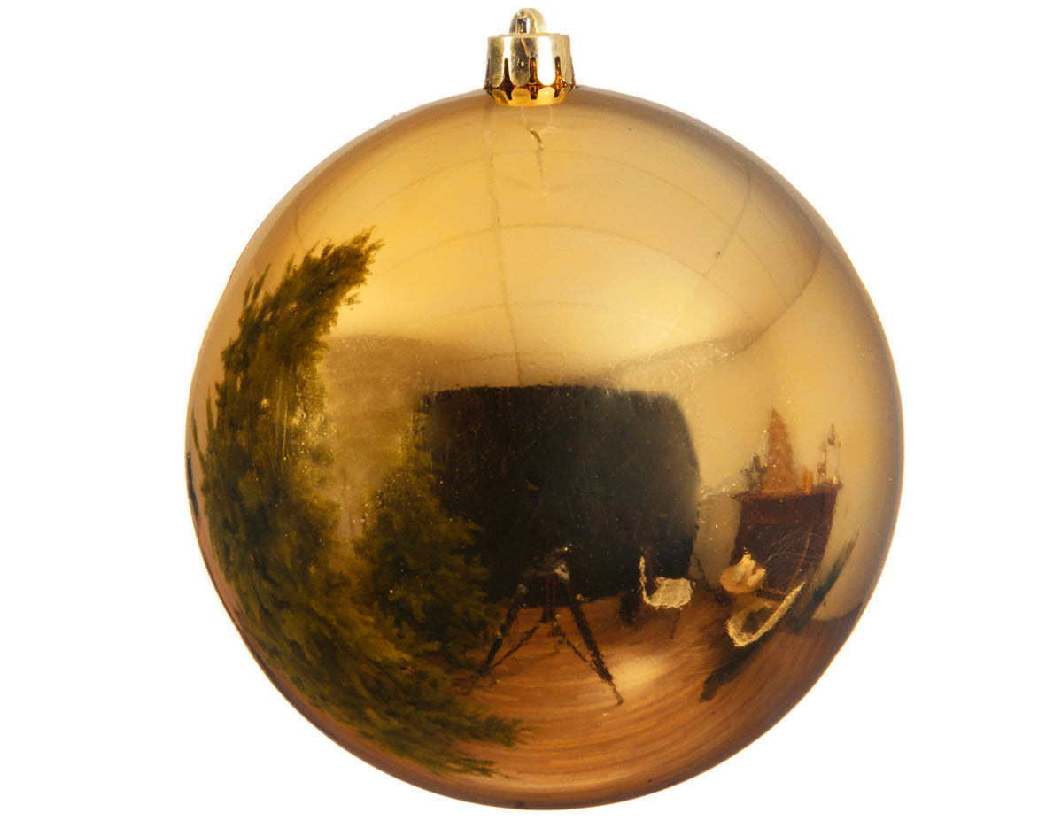 Light Gold Giant Shatterproof Shiny Bauble- 20cm