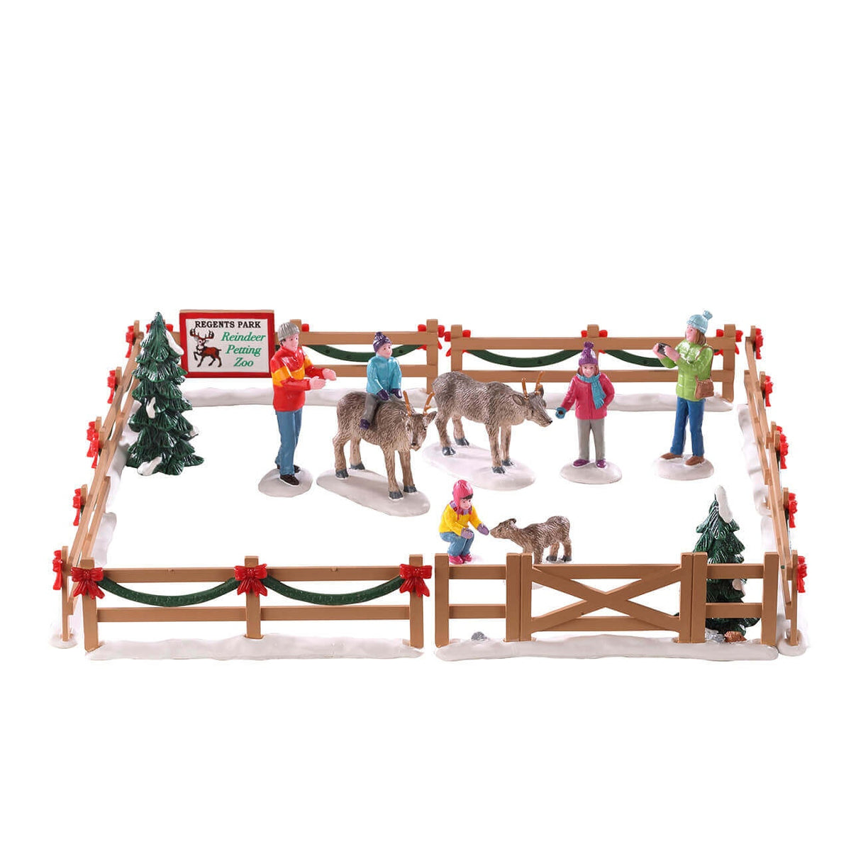 Lemax Reindeer Petting Zoo - Set of 17