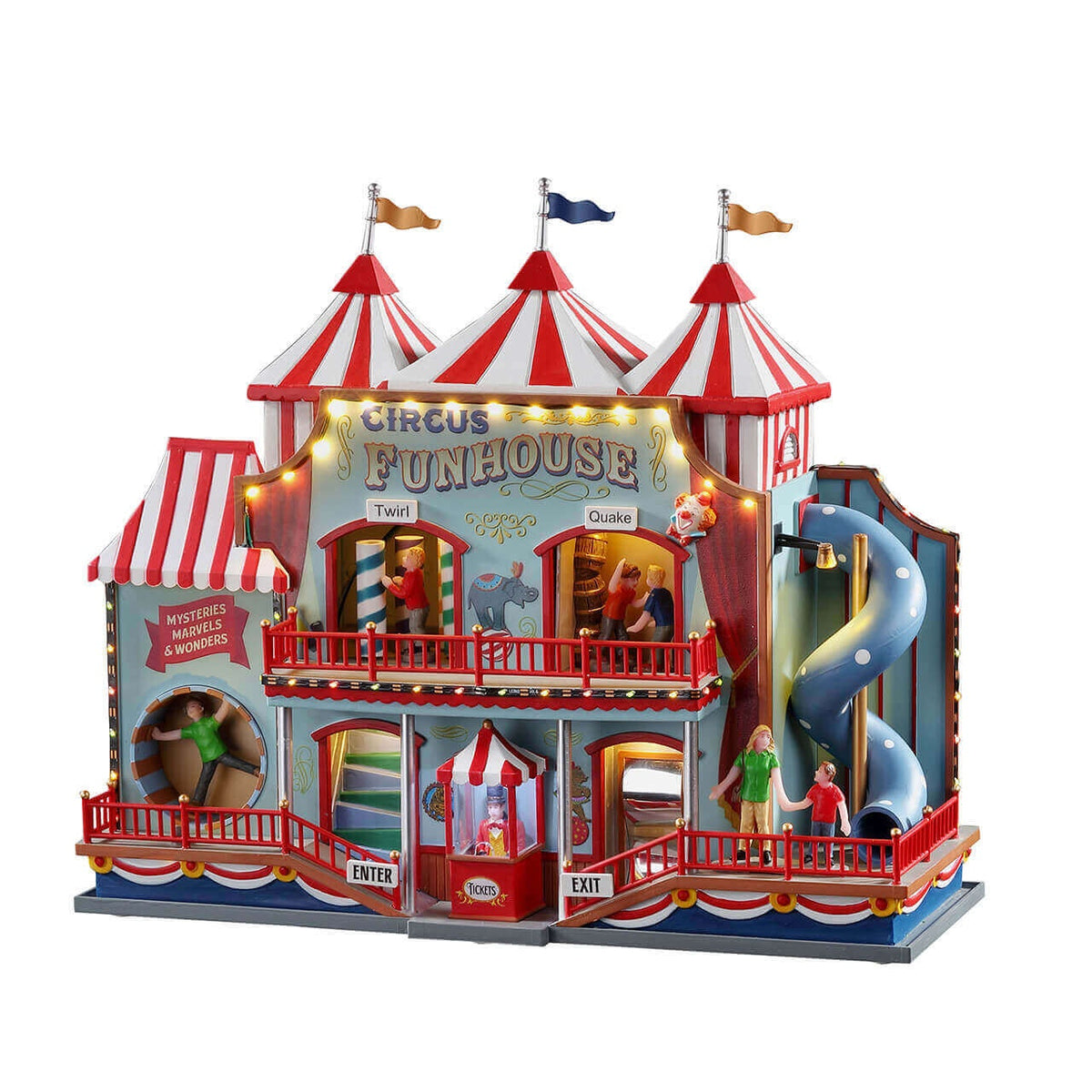 Lemax Circus Funhouse Fairground Ride- with Lights, Sound & Motion
