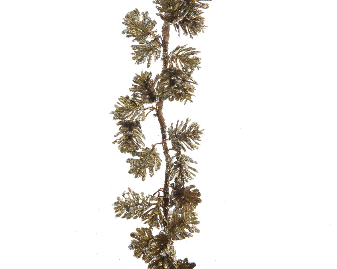 Glittery Pinecone Garland
