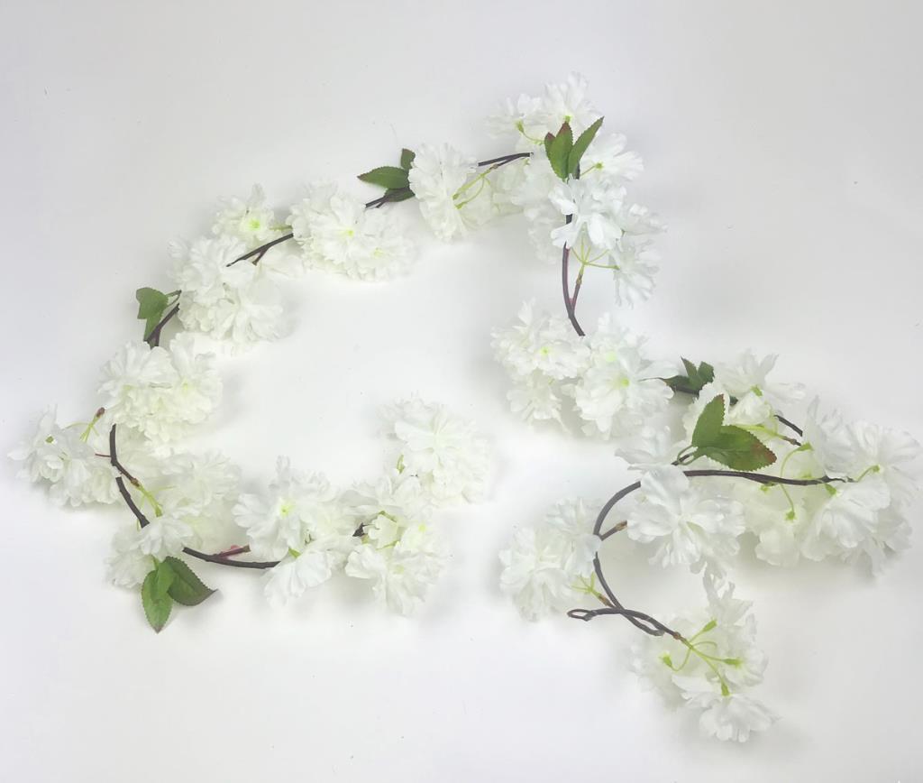 1.8m Ivory Cherry Blossom Garland