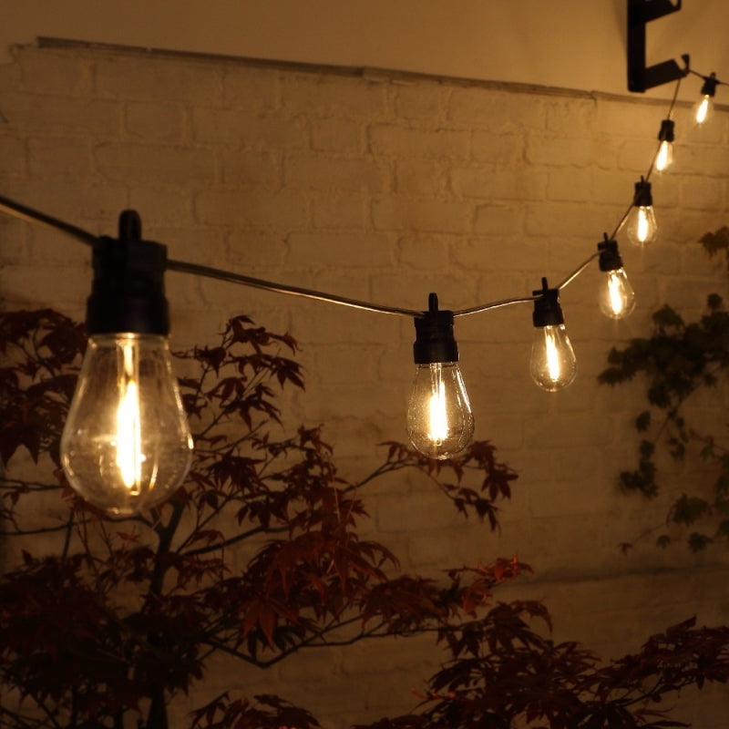 NOMA 20 Edison Filament Style Festoon Connectable Lights Warm White - 7.6m