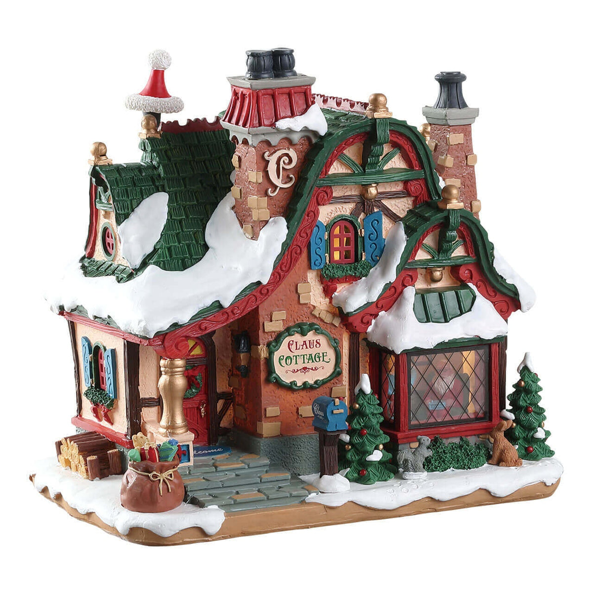 Lemax The Claus Cottage- with LED Lights
