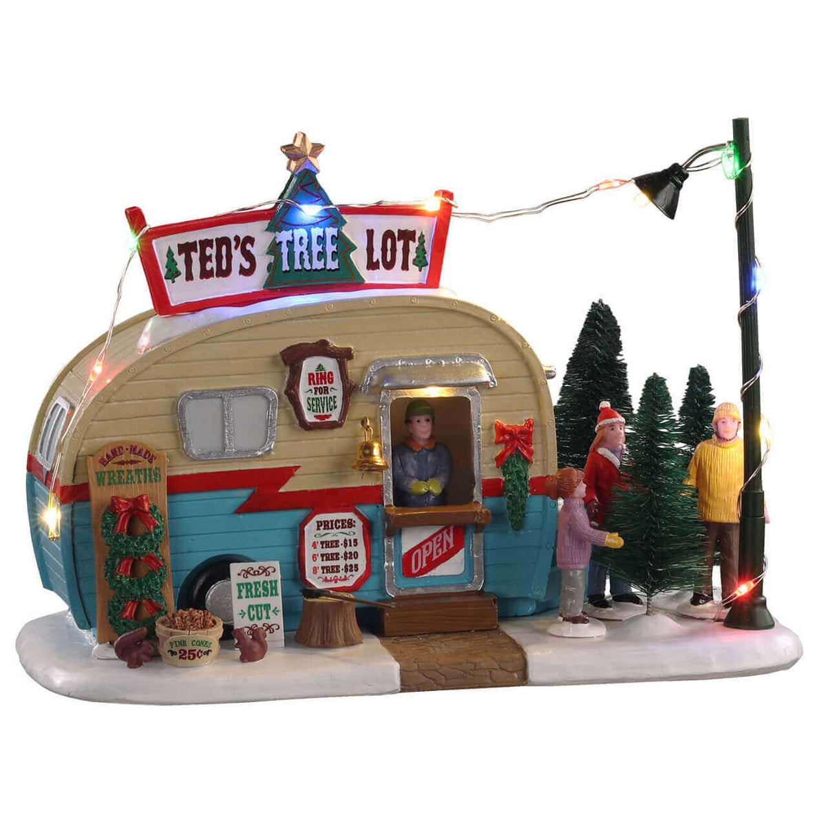 Lemax Ted's Tree Lot- with LEDs