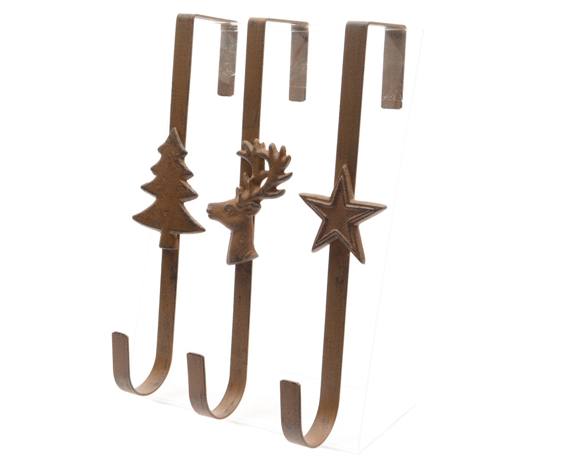 Christmas Metal Wreath Hanger with Festive Designs