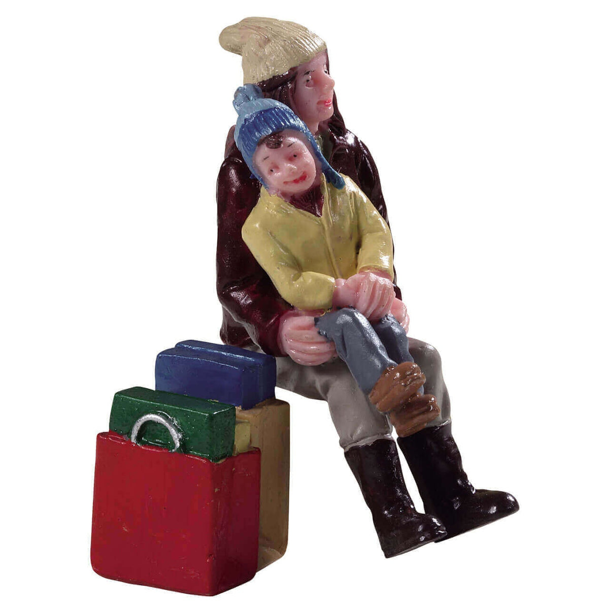 Lemax Christmas Shopping Break- Christmas Village Sitting Figure Set of 2