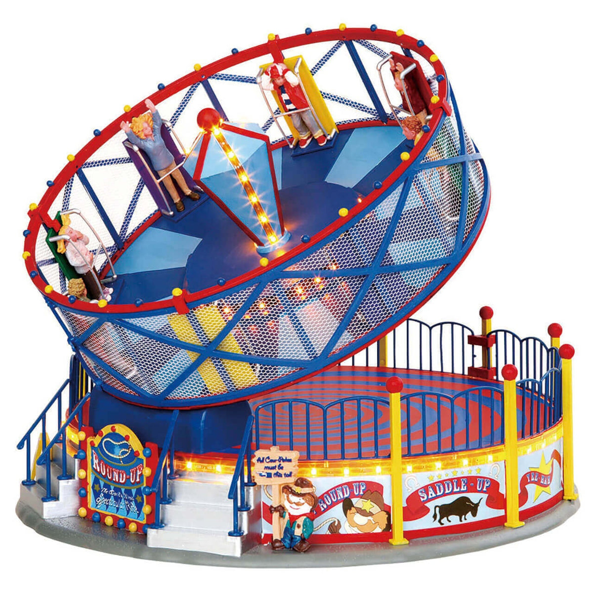 Lemax Round Up Fairground Ride- with Lights, Sound & Motion