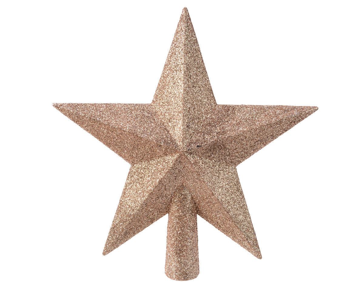 Pearl Large Shatterproof Glitter Star Tree Topper